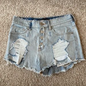 Express High Rise Jean Shorts